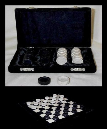 Hand Carved Black Marble Checker Game Pieces Set 41n8bg%2Bj0qL Hand Carved Black Marble Checker Game Pieces Set