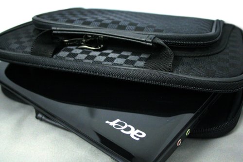 CaseCrown Mini-Notebook Memory Foam Slim Fit Pouch Case with Front Pocket - Check Style