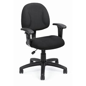 Boss Black Fabric Deluxe Posture Chair