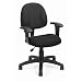 Boss Fabric Deluxe Posture Task Chair with Arms, Black