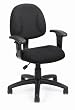 Boss Black Fabric Deluxe Posture Chair Black