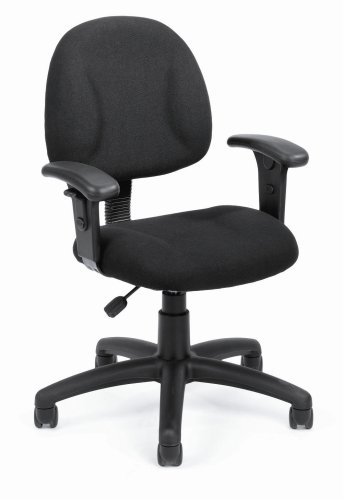 Boss Black Fabric Deluxe Posture Chair Blue
