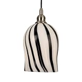 Checkolite 25304-71 Home Design Art Glass, 1-Light Pendant, Brushed Nickel
