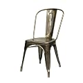 Chaise A de Tolix - brut verni brillant