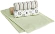 Carters Wrap Me Up Receiving Blanket, 4 Pack, Brown/Sage Circles
