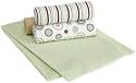 Carters Wrap Me Up Receiving Blanket, 4 Pack, Brown/Sage Circles
