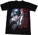 Death Note: L and Kira (Light) Collage Black T Shirt, Adult Medium