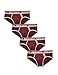 DAVID ARCHY Men's 4 Pack Manner Cotton Stylish Briefs