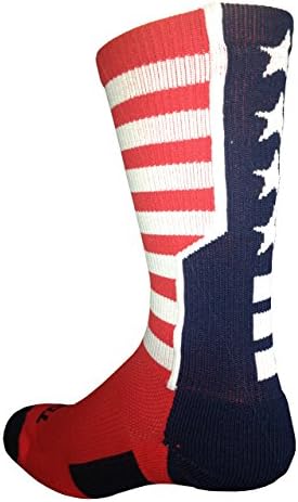 Stars and Stripes Perimeter Crew Socks