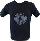 Boston Red Sox Logo On Navy Men's T-Shirt