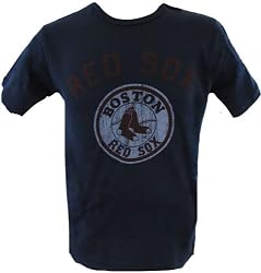 Boston Red Sox Logo On Navy Men's T-Shirt