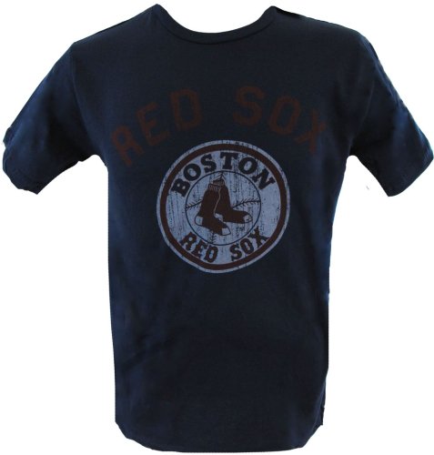 Boston Red Sox Logo On Navy Men's T-Shirt