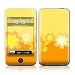 Retro Orange Flowers Design Apple iPod Touch 1G (1st Gen) Protector Skin Decal Sticker