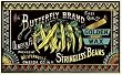 Butterfly Brand Stringless Beans Porcelain Magnet