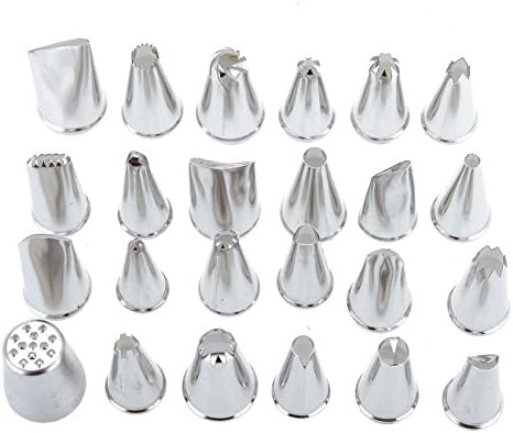 MountainNet 24pcs Pastry Icing Piping Nozzles Tips