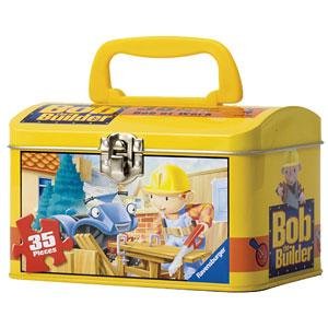 Childrens Toyshop  Toys : Ravensburger Bob the Builder 35 piece jigsaw puzzle in a tin