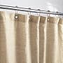 NEW! Gaiam Eco-Friendly All-Natural Linen Shower Curtain - Beige