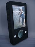 Silicone Skin for 30GB Microsoft Zune with Armband & Belt Clip - 9 Color Variations!, Black