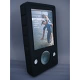 Silicone Skin for 30GB Microsoft Zune with Armband & Belt Clip - 9 Color Variations!, Black
