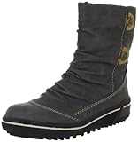 Rieker Z6450-42, Damen Fashion Stiefel, Grau (cenere/peanut 42), EU 36