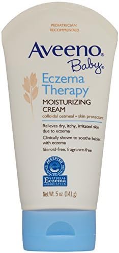 Aveeno Baby Eczema Therapy Moisturizing Cream, 5 Ounce x Multipack of 5