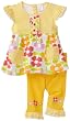 Cutie Pie Baby-girls Newborn 2 Piece Flowers T-Shirt and Capri Set