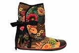 Best Price Womens Sugar Origami Floral Black Ladies Boots