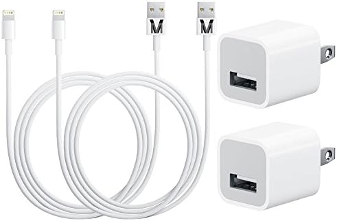 VMwireless 2x High Quality USB and 2x Wall Home CHARGER for Iphone 5/5S/5C/6, Ipod Touch 5G/NANO 7G IPAD 4, IPAD MINI/MINI 2, Ipad AIR/AIR 2, Compatible with IOS 8 (WHITE)