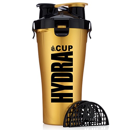 Hydra Cup - Dual Threat Shaker Bottle, 28 OunceΓΒ (1, Solar Gold) Hydra Cup - Dual Threat Shaker Bottle, 28 OunceΓΒ (1, Solar Gold)