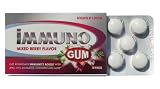 Immuno Gum, Mixed Berry, 10-Piece Packs (Pack of 6)