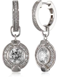 Pierre Cardin "Royale" White Cubic Zirconia Earrings
