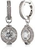 Pierre Cardin Royale White Cubic Zirconia Clip On Earrings