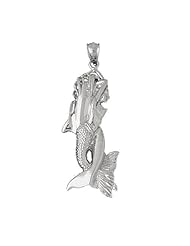 Clevereves 14K White Gold Pendant Mermaid 7.8 - Gram(s)