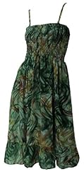 General Print Backless Party Dress/Tunic 