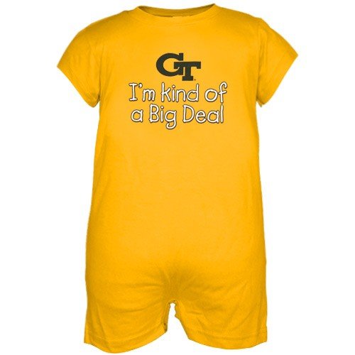 Georgia Tech Yellow Jackets Gold Infant Big Deal Romper