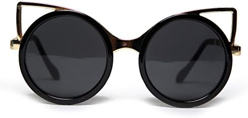 Saint Noir - Ultra Premium Womens Oliver Peoples Inspired Gold Metal Frame Sunglasses 100% UV Protection
