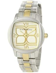 BCBGMAXAZRIA Womens BG8247 Analog Icon Silver White Dial Watch