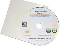 Wind Turbine Plans CD - 22 Plans for Windmills, Wind Generators and Wind Turbines for Home Construction