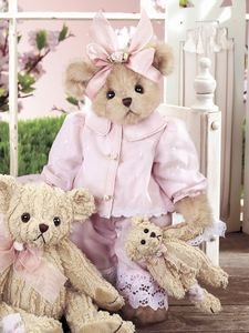 41n9%2BNqNO3L PJ and Patches Bearington 14 Dressed Teddy Bear Holding a Teddy Bear Christmas Stuffed Animal Gift By Bearington Collection