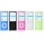 5 Pack Silicone Skin Case Covers & Neck Straps for the New Apple iPod Nano Nano-Chromatic 4th Generation 8gb 16gb (Blue Black Pink Clear & Green)