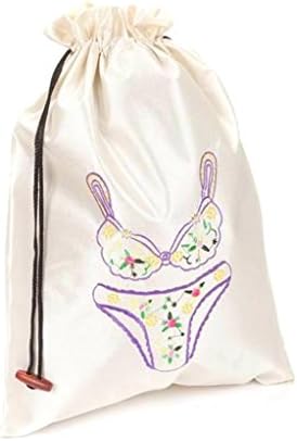 Old Beijing Silk Embroidered Bra and Panties Lingerie Bag