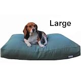 Large 40"X35" Memory Mix Foam Dog Pet Bed Pillow with Water resist internal case & Durable Canvas zipper Cover