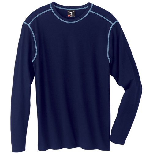 Click here to buy Hanes - Long Sleeve Contrast Stitch Beefy-T 5.5oz (H5986).