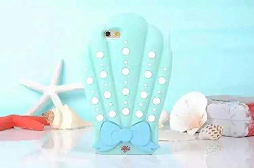 iPhone 6 Case, 3D Cute Cartoon Conch Soft Silicone Gel Full Cover Case For Apple iPhone 6/6s 4.7inch (Sky Blue)
