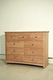 S9X48 CL - Shaker Nine Drawer Dresser