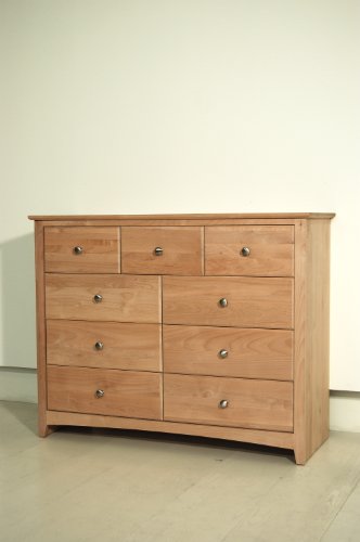 S9X48 CL - Shaker Nine Drawer Dresser