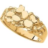 10K Yellow Gold Men's Nugget Mounting