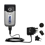 International Wall / AC Charger for the Sony Ericsson z550a - Gomadic Brand w/ TipExchange Technology