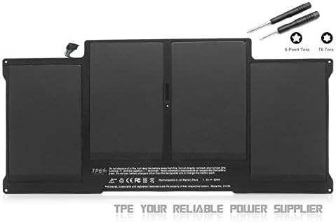 TPE® [Li-Polymer 6700mAh] High Performance Replacement Laptop Battery for Apple Macbook Air 13-inch A1377 A1369 (Late 2010 Mid 2011 2012 2013 Early 2014) Fit: A1405 A1466 A1496 661-5731 MC503 MC504