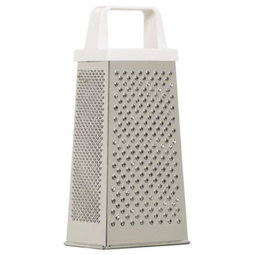 Kitchen Craft Stainless Steel Four Sided Large Box Grater 20cm KC926W